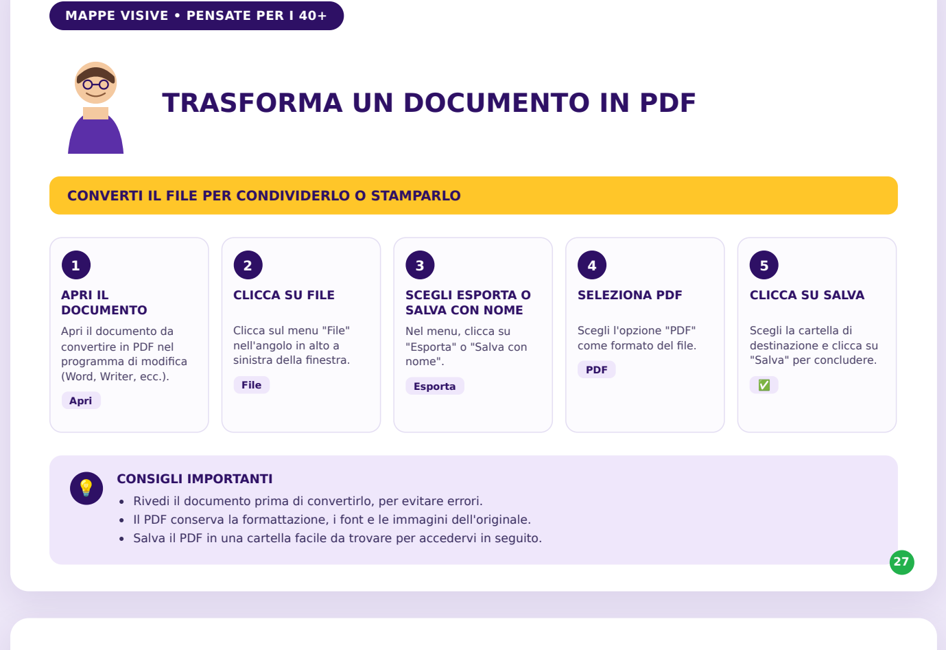 Trasformare un file in PDF